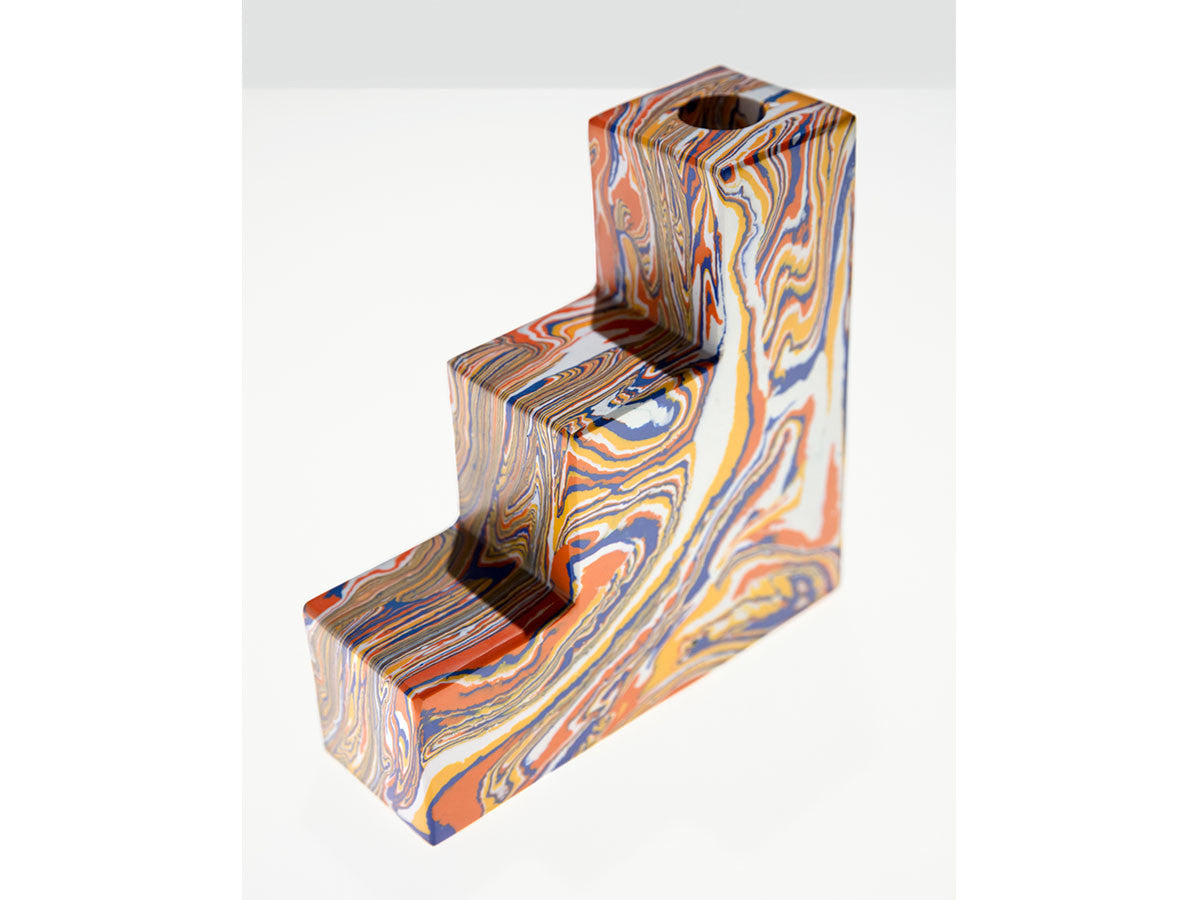 SWIRL STEPPED BOOKEND SET