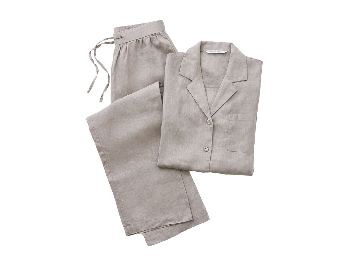 LINEN SHORT SLEEVE PAJAMA SET_3