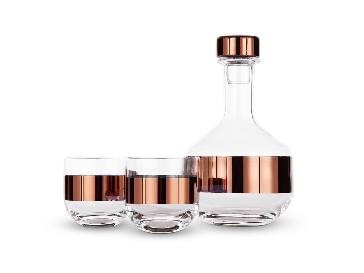 TANK WHISKY GLASS 2P COPPER