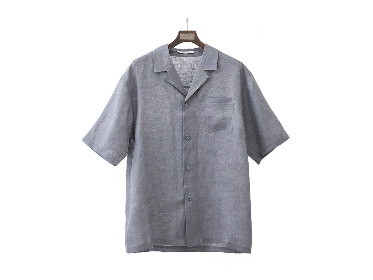 LINEN SHORT SLEEVE PAJAMA MENS_4