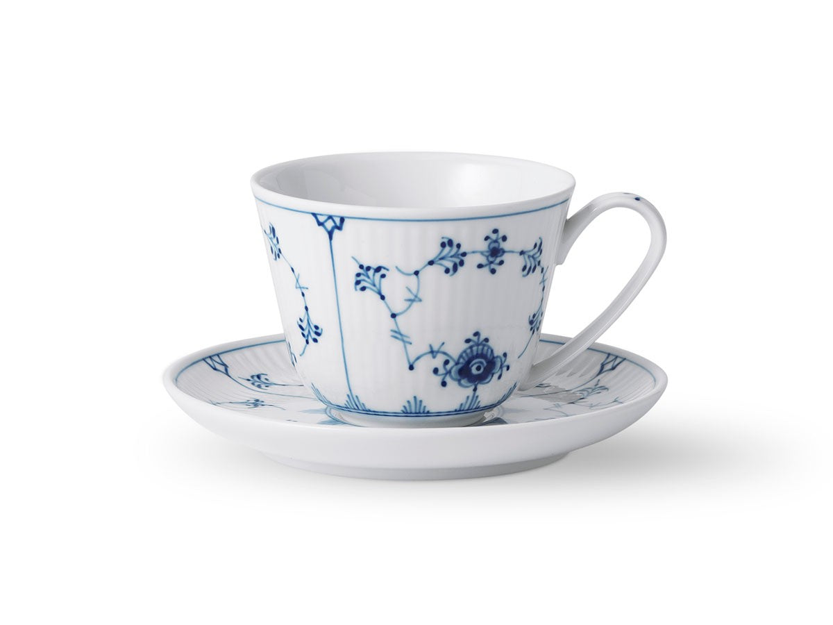 BLUE FLUTED PLAIN CUP & SAUCER_1