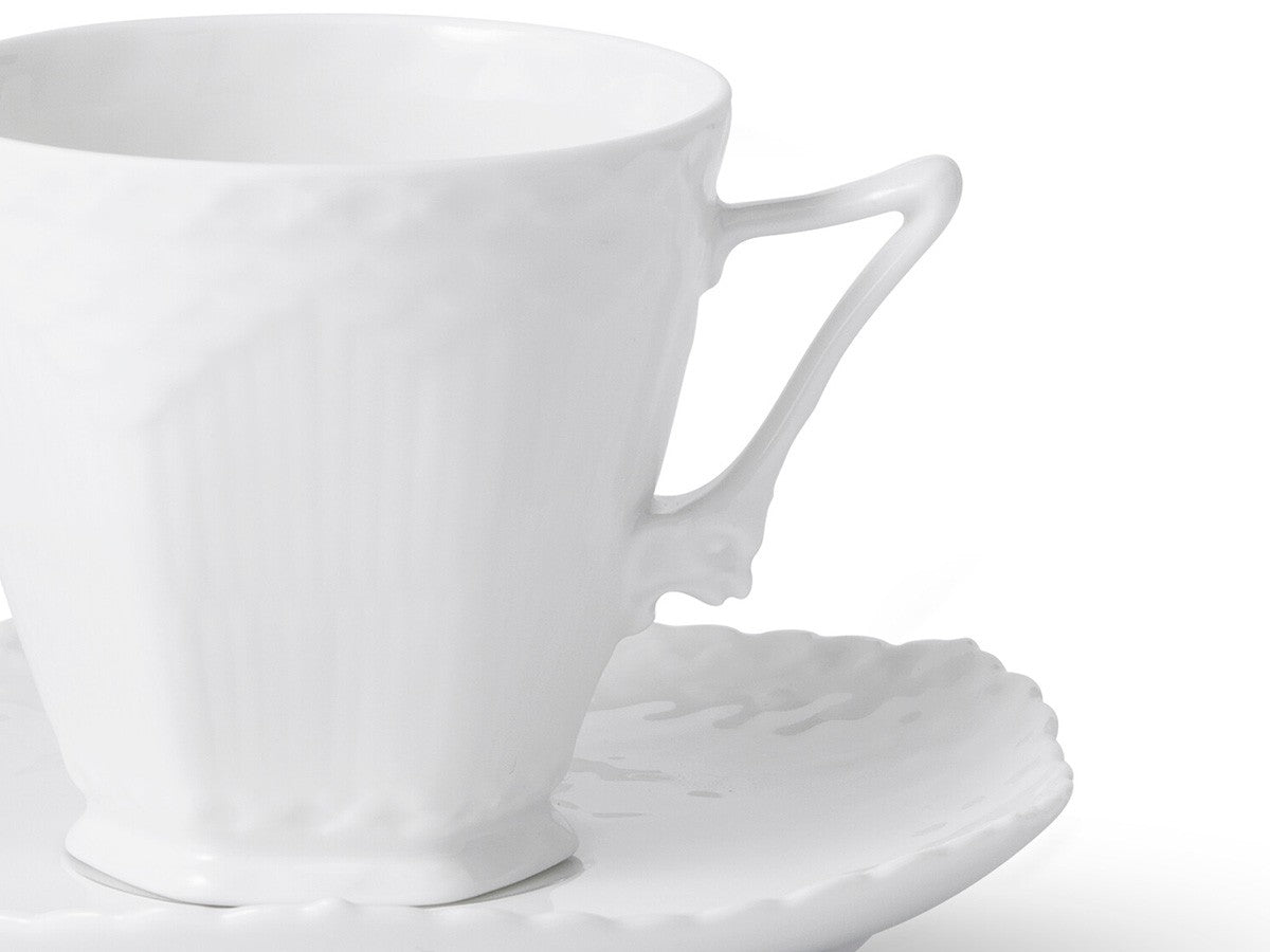 WHITE FLUTED FULL LACE COFFEE CUP &  SAUCER_2