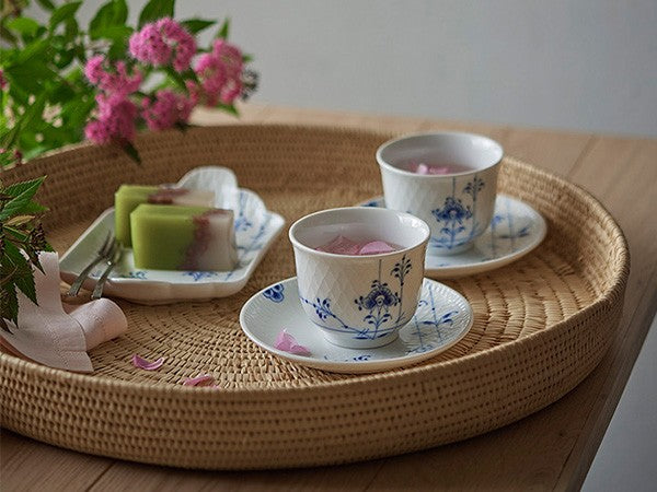 BLUE PALMETTE PAIR TEA SET_2