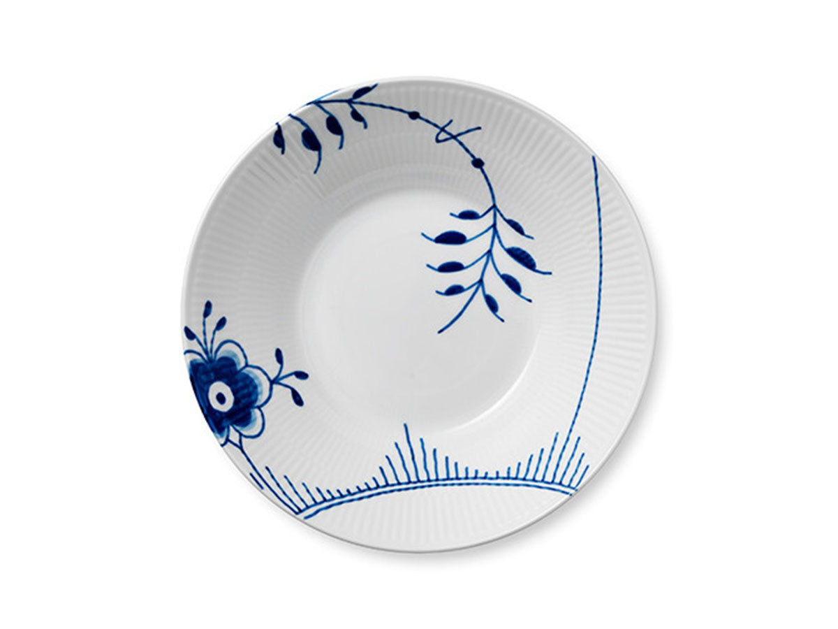 BLUE FLUTED MEGA DEEP PLATE 24