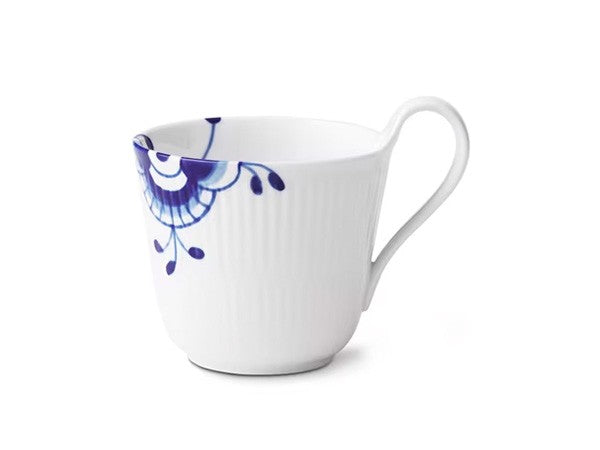 BLUE FLUTED MEGA HIGH HANDLE MUG