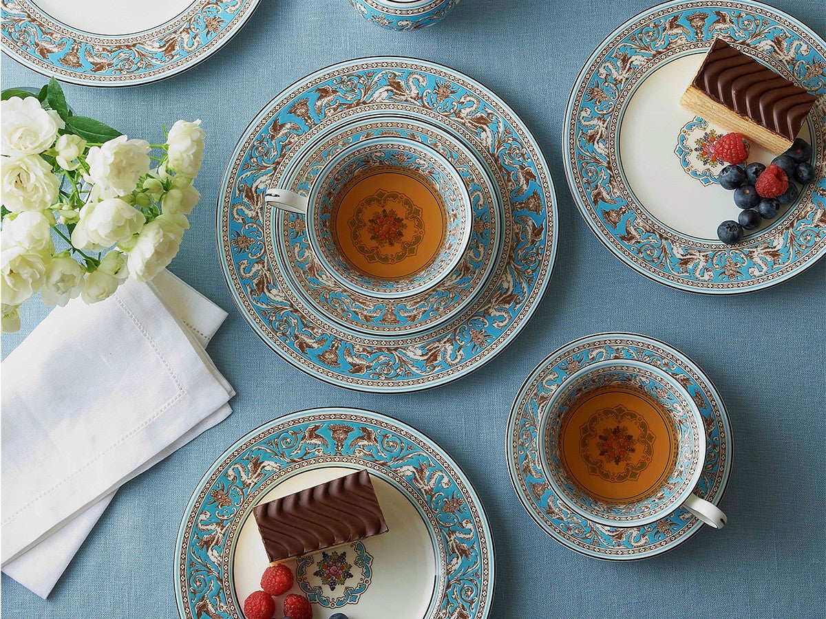 FLORENTINE TURQUOISE TEACUP & SAUCER