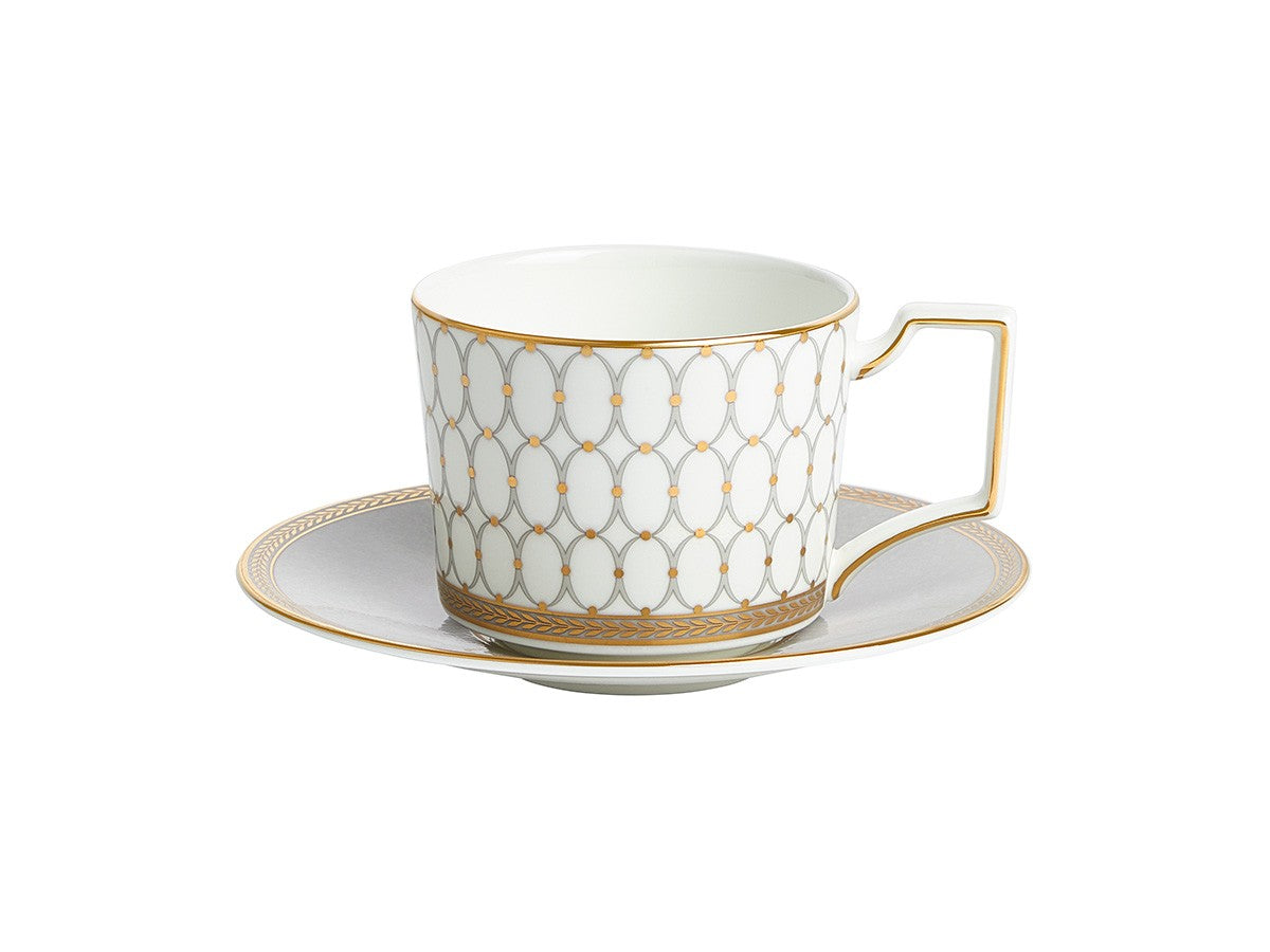 RENAISSANCE GREY TEACUP & SAUCER