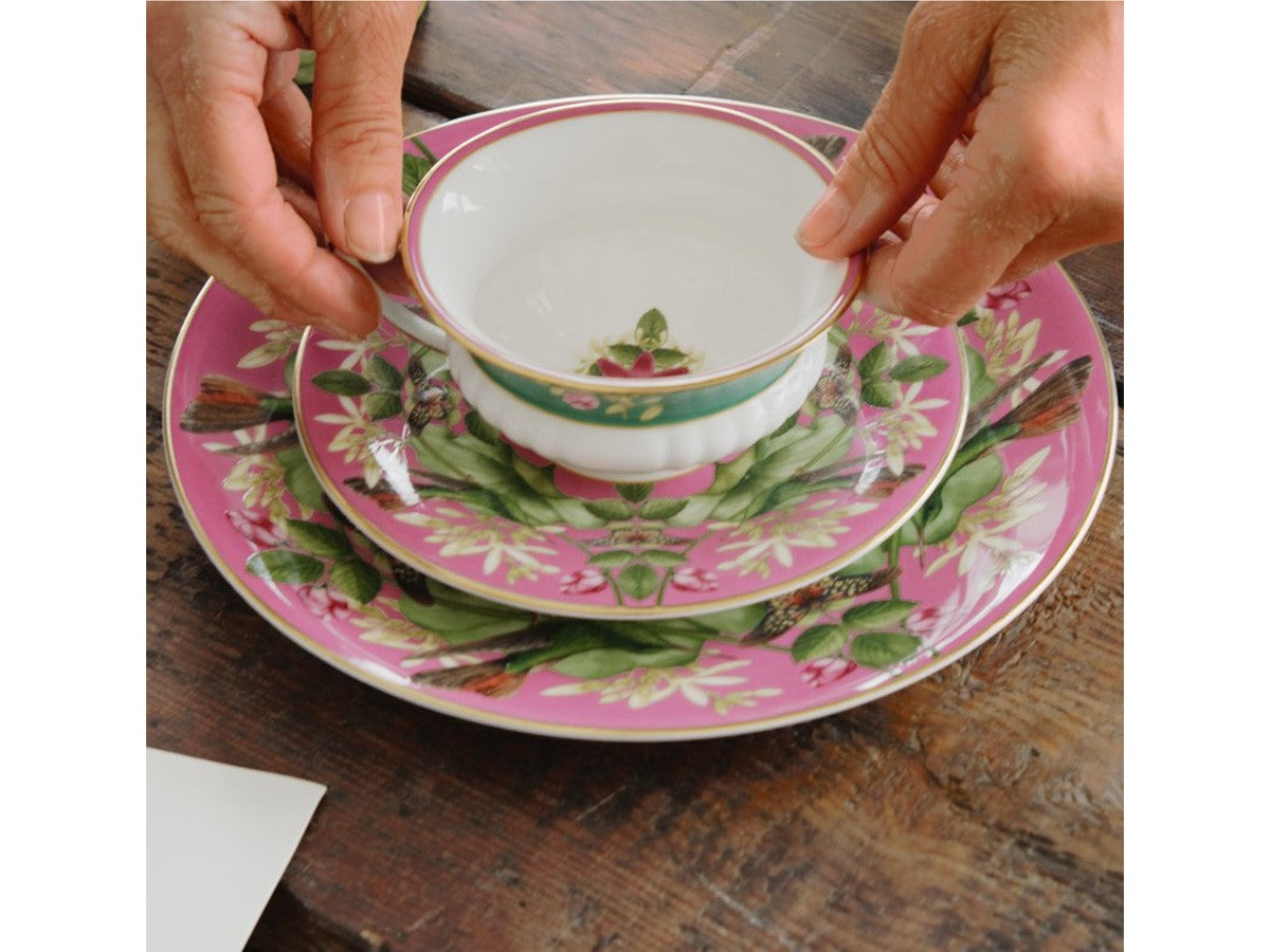 WONDERLUST PINK LOTUS TEACUP & SAUCER