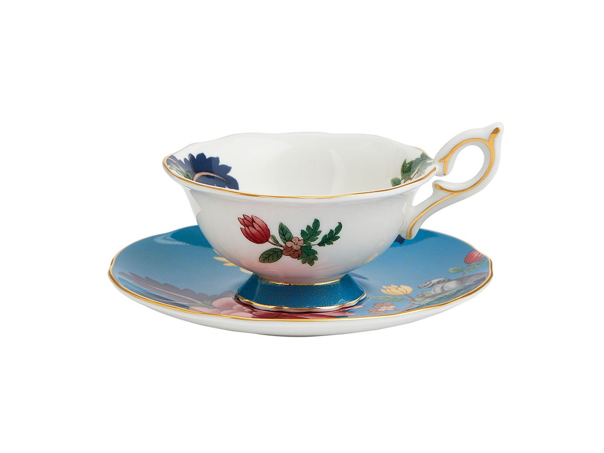 WONDERLUST SAPPHIRE GARDEN TEACUP & SAUCER