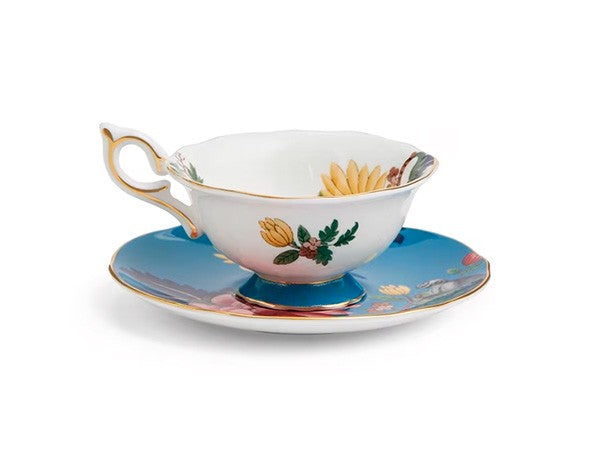 WONDERLUST SAPPHIRE GARDEN TEACUP & SAUCER_4