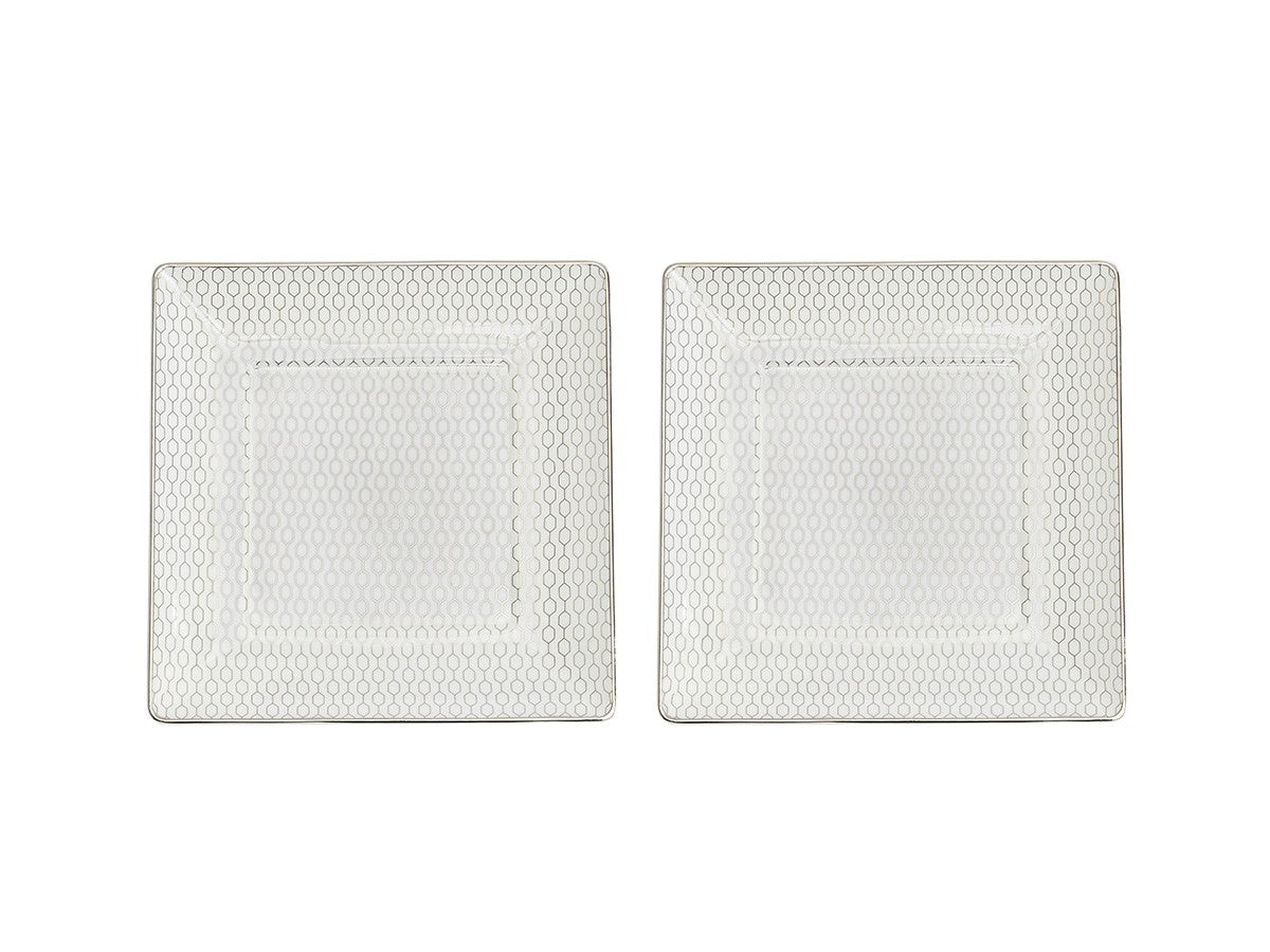 GIO PLATINUM SQUARE TRAY PAIR