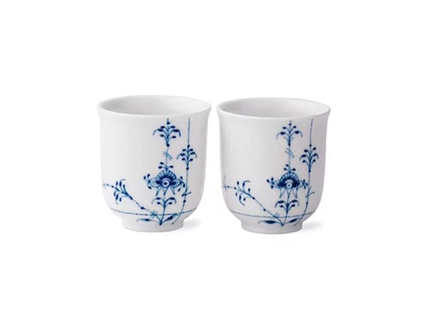 BLUE PALMETTE PAIR CUP SET_5