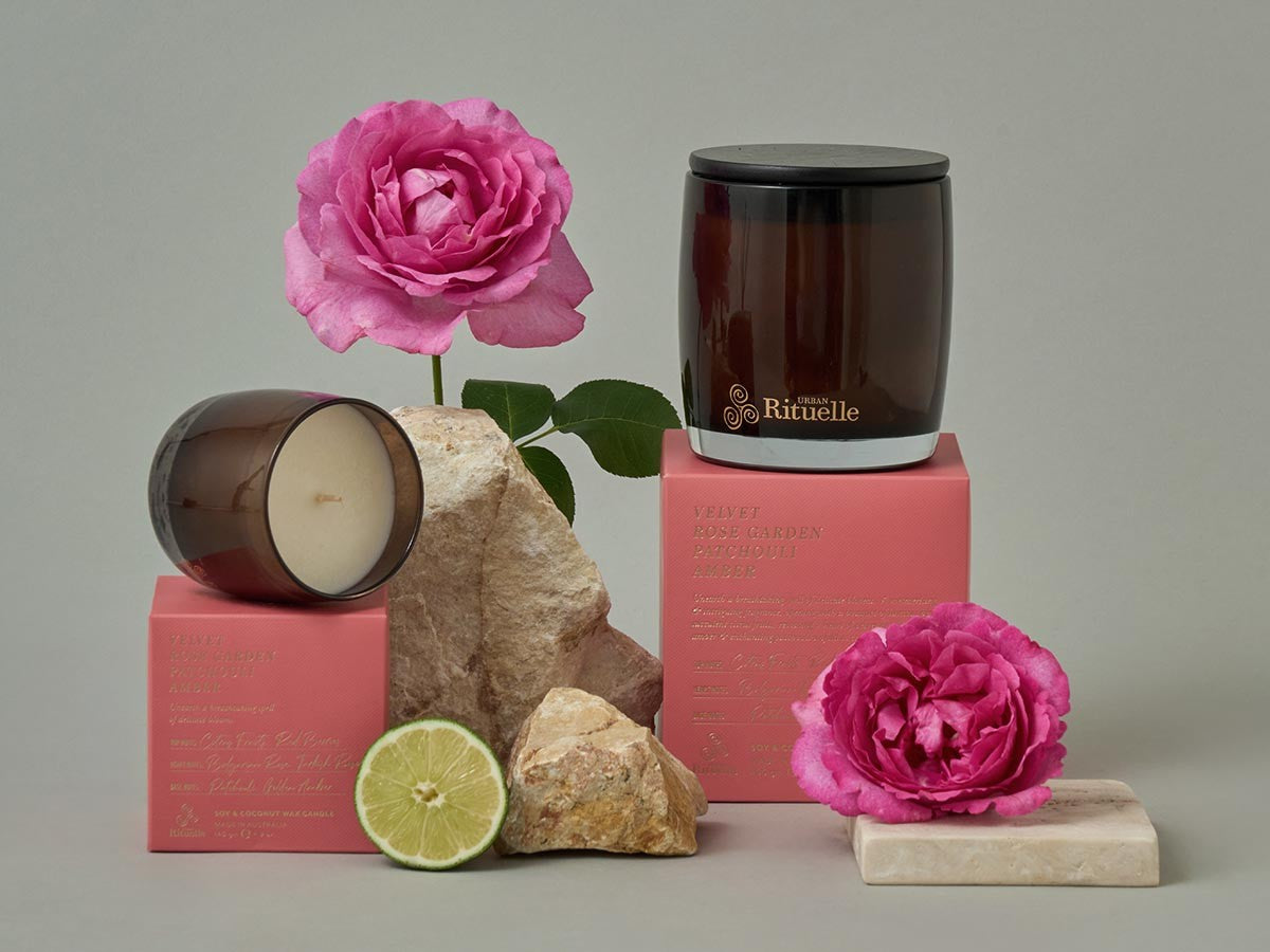 APOTHECA SOY WAX CANDLE VELVET ROSE