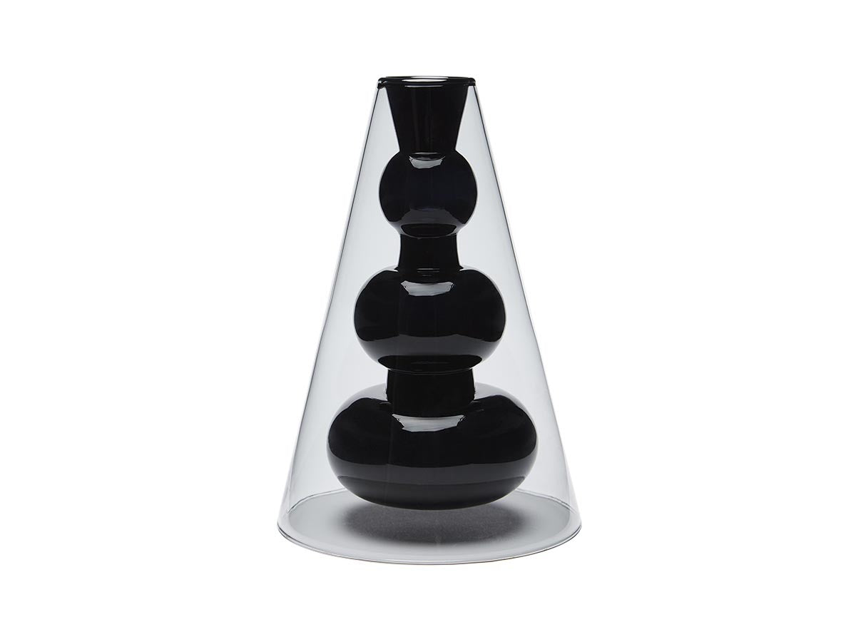 BUMP VASE CONE BLACK