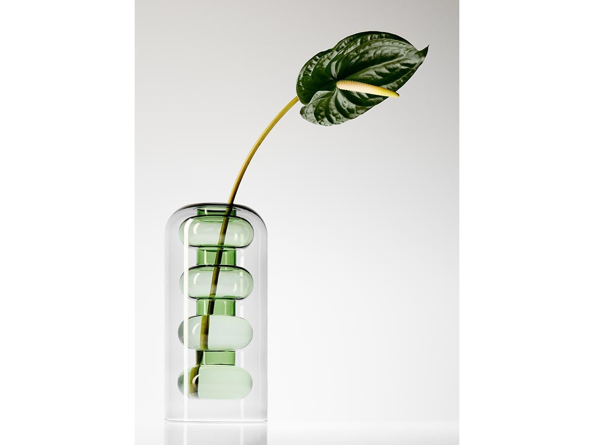 BUMP VASE TALL GREEN_9