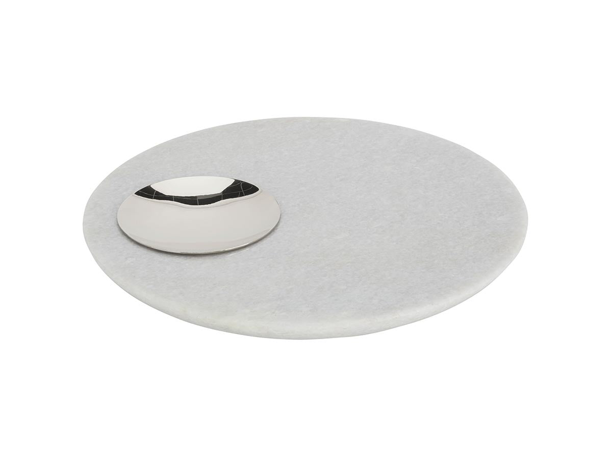 STONE SERVING BOARD WHITE